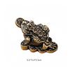 Feng Shui Money Frog Detailed Sculpture Draws Wealth for Workspace