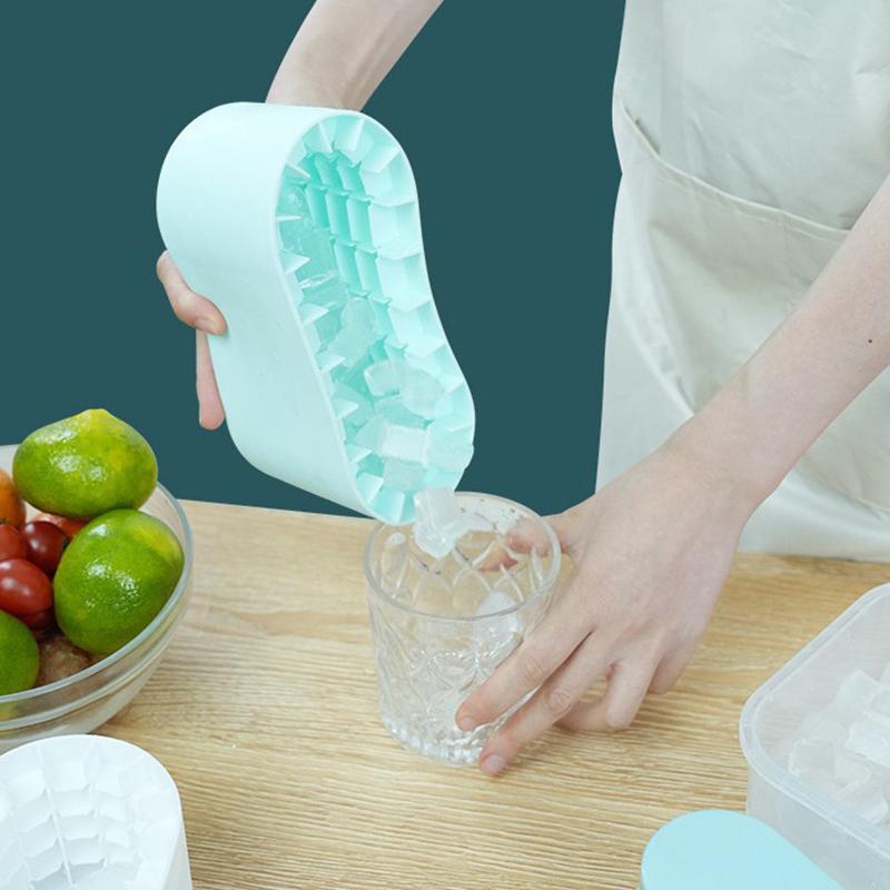 Ice Bucket Cup Mold Silicone Ice Cube Tray Food Grade Quickly Freeze Ice Cube Maker Ice Bucket Whiskey Kitchen Accessories