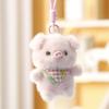 Dressed Cartoon Stuffed Doll Fluffy Plush Hanging Doll Amusing Plush Keychain  Bag Ornament