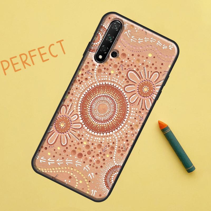 Печать с изображением искусства коренных народов Для Huawei Nova 12s 11i 7i 8i 12i Y73 Y70 Y90 Y60 Y72 Y61 Y91 9 10 SE P40 Lite P30 Pro Чехол