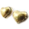 [J4036] - Matte Gold 'Love' Designer Earrings