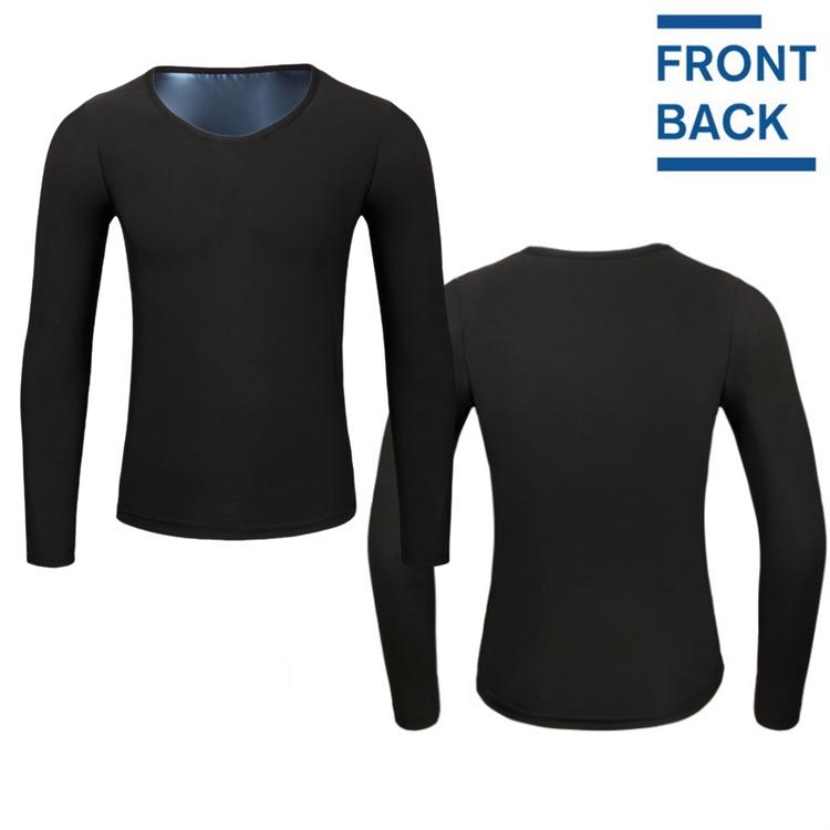 Мужской костюм-сауна для похудения: Бег Спорт Фитнес Бодишейпер с длинным рукавом