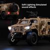 1:32 Scale Dongfeng Mengshi Sabertooth Military Car Model Toy Alloy Diecast Shock Absorption Off-road Vehicles Gifts for Kids