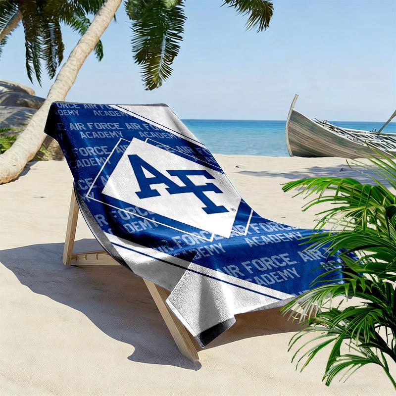 Air Force Falcons Print Beach Towel, Large Soft Quick Dry Towel for Beach Camping Swimming