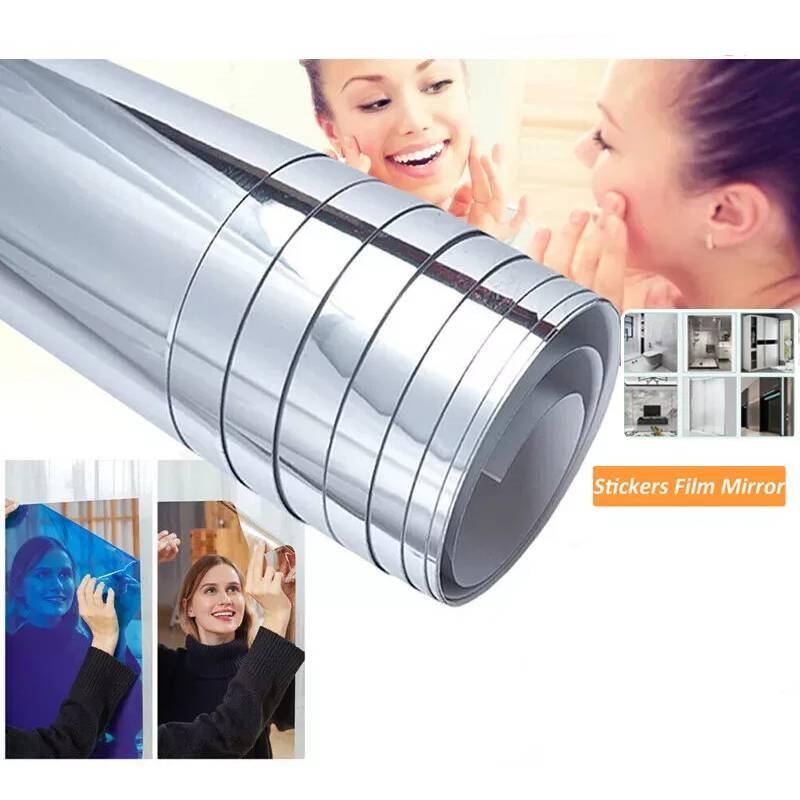 Самоклеящиеся зеркальные наклейки на стену Мягкое зеркало Декоративная светоотражающая пленка для декора дома