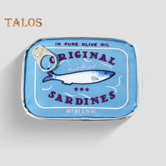 Консервированные сардины, косметичка, косметичка на молнии, косметичка для женщин, косметичка для ежедневных путешествий и деловых поездок