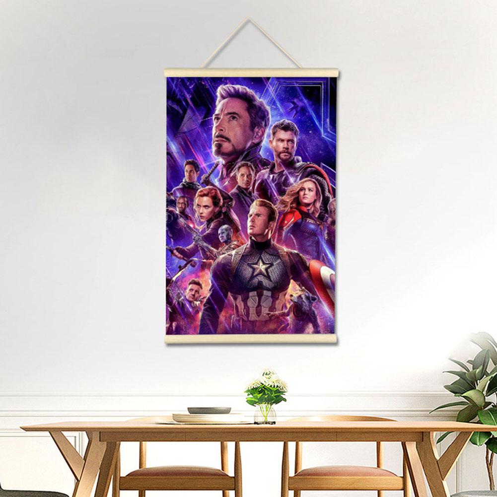 40x60cm DIY Full Square Drill Superhero Avengers Embroidery Rhinestone