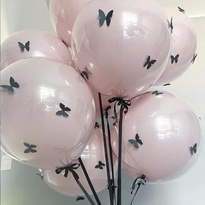 18 дюймов/24 дюйма Прозрачный Боббол Розовый бант Ленточный набор воздушных шаров День святого Валентина Помолвка День рождения Украшения