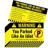 100 шт. забавных карточек с правилами парковки 3,5 x 2 дюйма, карточки с правилами парковки, карточки с правилами плохой парковки для мужчин