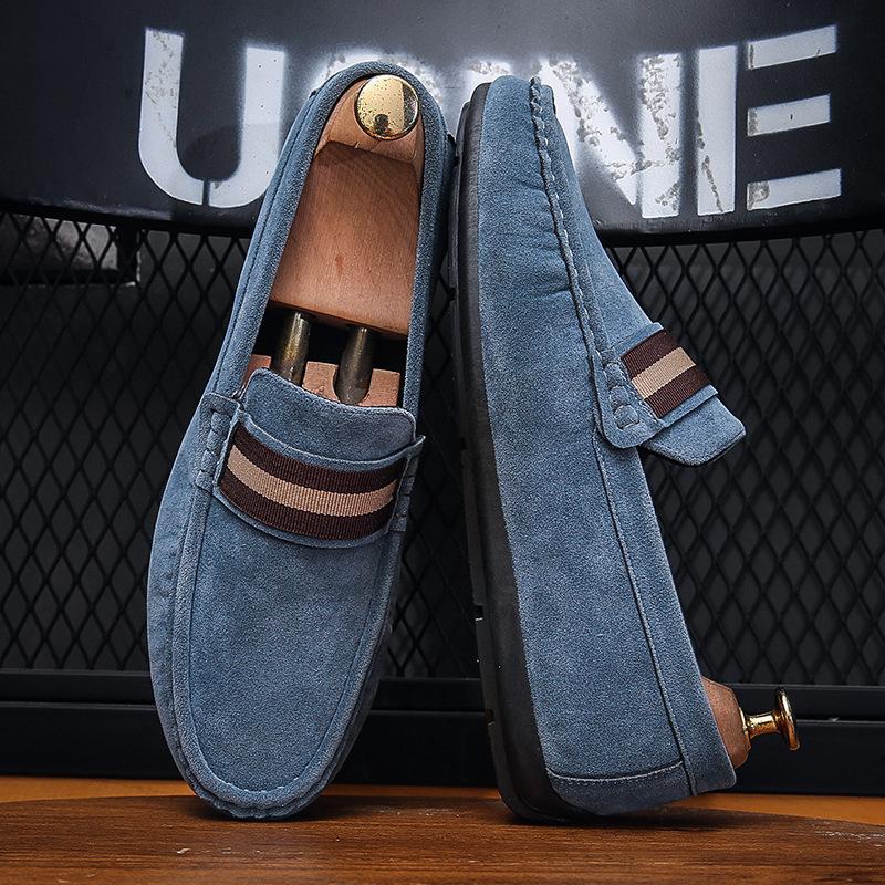 Трендовая брендовая мужская обувь Новая мужская повседневная обувь Лоферы Мужская модная деловая обувь Модная мягкая подошва Социальная мужская модельная обувь