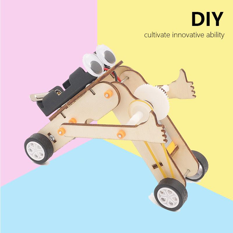 Детский DIY Робот Сборная Модель Образовательные Наборы Материалов Научный Эксперимент Технологическая Игрушка Пазл Раскрашенные Игрушки для Детей