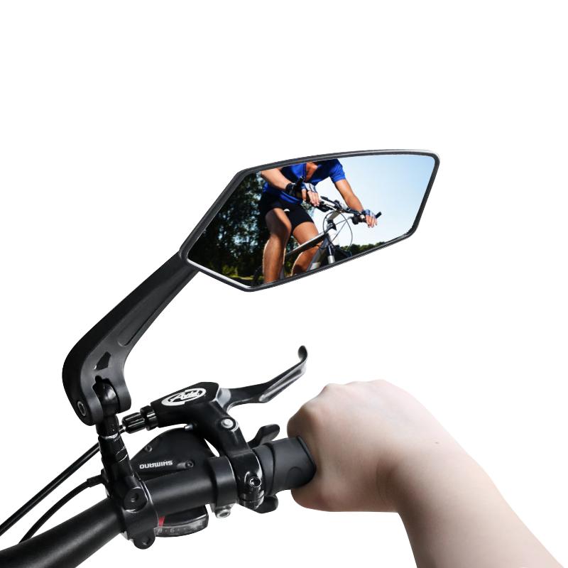 Bicycle Handlebar Reflector Rear View Mirror Mountain MTB Electrical Bike Scooter Wide-Range Cycling Adjustable Angles Mirrors
