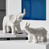 Nordic Modern Simple Elephant Rhinoceros Animal Decoration Ceramic Creative Living Room TV Cabinet Wine Cabinet Home Decoration