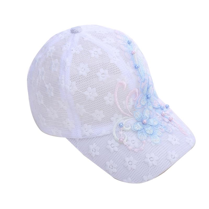 Летняя кружевная с цветами дышащая солнцезащитная кепка для спорта на открытом воздухе для женщин и мужчин, модная шляпа, регулируемая бейсбольная кепка