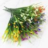 25 Heads/bouquet Mini Artificial Calla with Leaf Fake Lily Aquatic Plants Home Decoration Flower