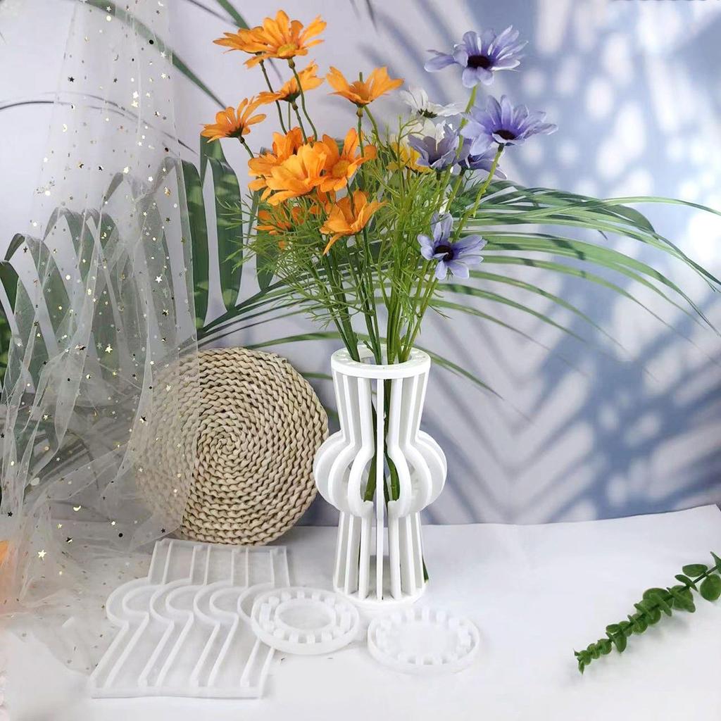 Бетонная силиконовая форма, уникальные формы для цветочных горшков, формы для ваз для цветов, гибкие формы для орнаментов, подарок для любителей рукоделия