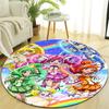 1pc Pretty Cure1 Design Printed Area Round Carpet for Bedroom Living Room Home Decor Rugs Mat Non Slip Mat Rug for Bedside