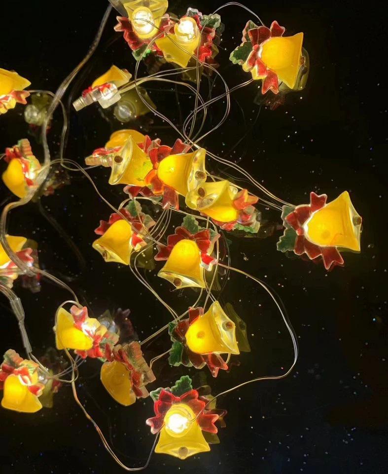 Рождественские световые огни: Олень, Снеговик, Звезда, Снежинка, Леденец, Дерево, Подарочная коробка, Гирлянда из медной проволоки