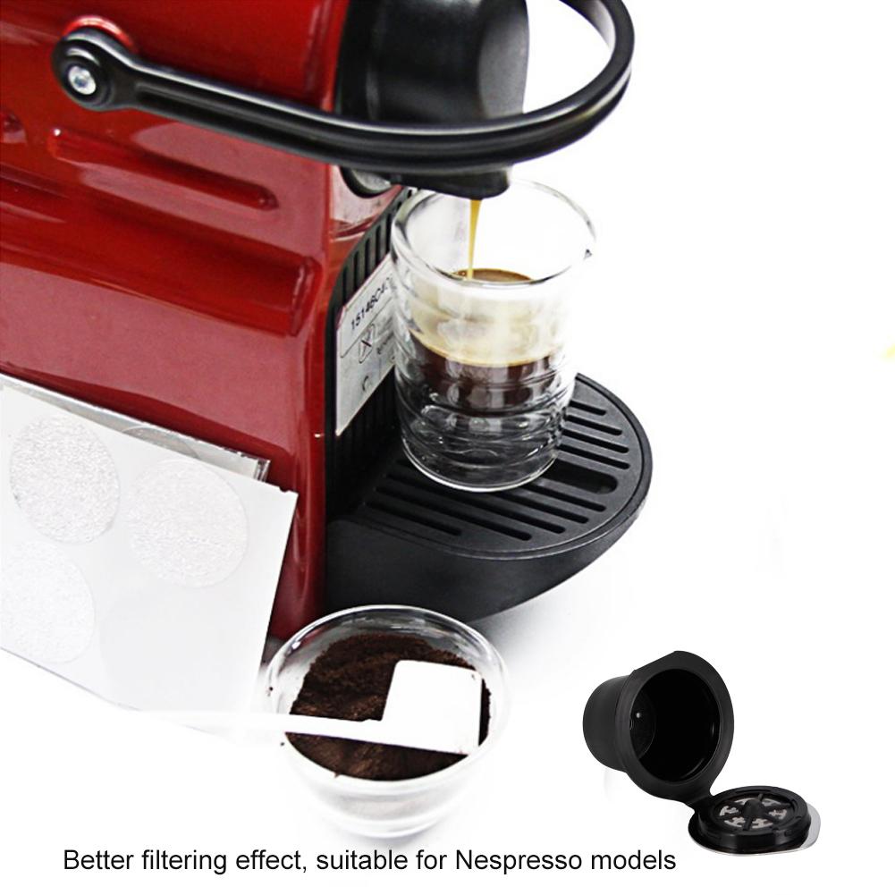 Stainless Steel Chromeplate Refillable Reusable Coffee Capsule Cup Filter Fit for Nespresso