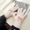 Корейский стиль Милые Плюшевые Вязаные Перчатки с Бантом Теплые и Морозостойкие Пятипалые Перчатки Велосипедные Перчатки