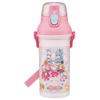 Children's Plastic Water Bottle 480ml One Push Open/Close Antibacterial Child Friendly Lightweight Antibacterial Treatment Made In Japan Wandaf