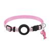 Reflective Pet Collar with Waterproof Tracker-Holder Adjustable Pet Nylon Collar CatsCollar Breakaway Safety Collar