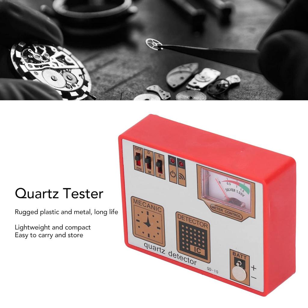 3-in-1 Watch Battery Tester Quartz Movement Timegrapher Demagnetizer Tool Multifunction Timing Machine Watch Demagnetization for Repairing Mechanical