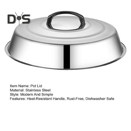 Круглый купол для плавления сыра с термостойкой ручкой Прочный, нержавеющий, можно мыть в посудомоечной машине Утолщенная сверхпрочная крышка кастрюли