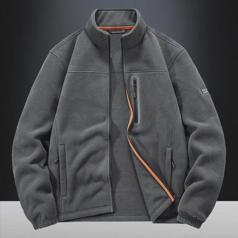 Осенне-зимняя теплая флисовая куртка 8918