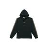 Metallic Foil Print Fleece Hoodie Men Sweatshirt Black 587139-01
