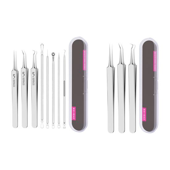 Инструмент для удаления угрей Пинцет из нержавеющей стали для удаления угрей для чистой кожи Пинцет для удаления угрей с противоскользящей ручкой Инструмент для извлечения угрей