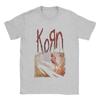 Korn Men's T Shirt  Vintage Tees Short Sleeve O Neck T-Shirts Cotton  Clothes