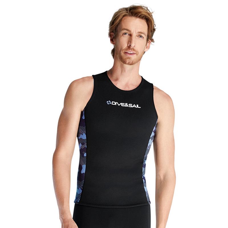 Комплект жилета и шорт для гидрокостюма DIVE&SAIL 2 мм - Защита от холода для дайвинга, сноркелинга и серфинга