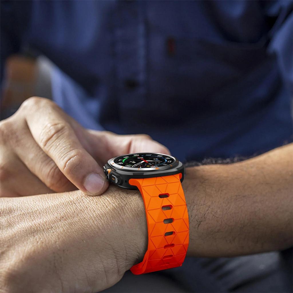 Спортивный силиконовый ремешок для Samsung Galaxy Watch 7 Ultra 47мм 7 6 5 4 40/44мм Браслет для Watch 6 4Classic 43/47мм 5Pro 45мм Ремешок