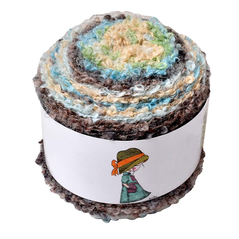 1 шт шерстяная нить модный вязаный шарф теплый цвет ручная работа градиент масляная живопись ретро стиль пряжа клубок