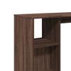Bar Table with Shelf Brown Oak Effect 124 x 46 x 103.5 cm Particleboard