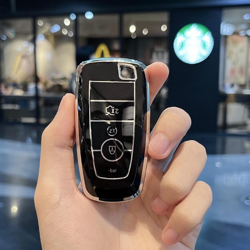 Металлический чехол для ключа Ford Mondeo, Explorer, Focus - стильная мужская сумка с пряжкой-ракушкой