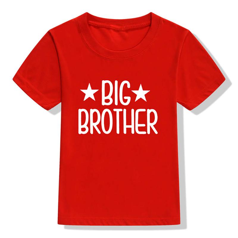 Футболки для братьев и сестер, детские футболки, футболка с объявлением «Большой брат, большая сестра», детская футболка с короткими рукавами, повышенная до «Большой брат/сестра»