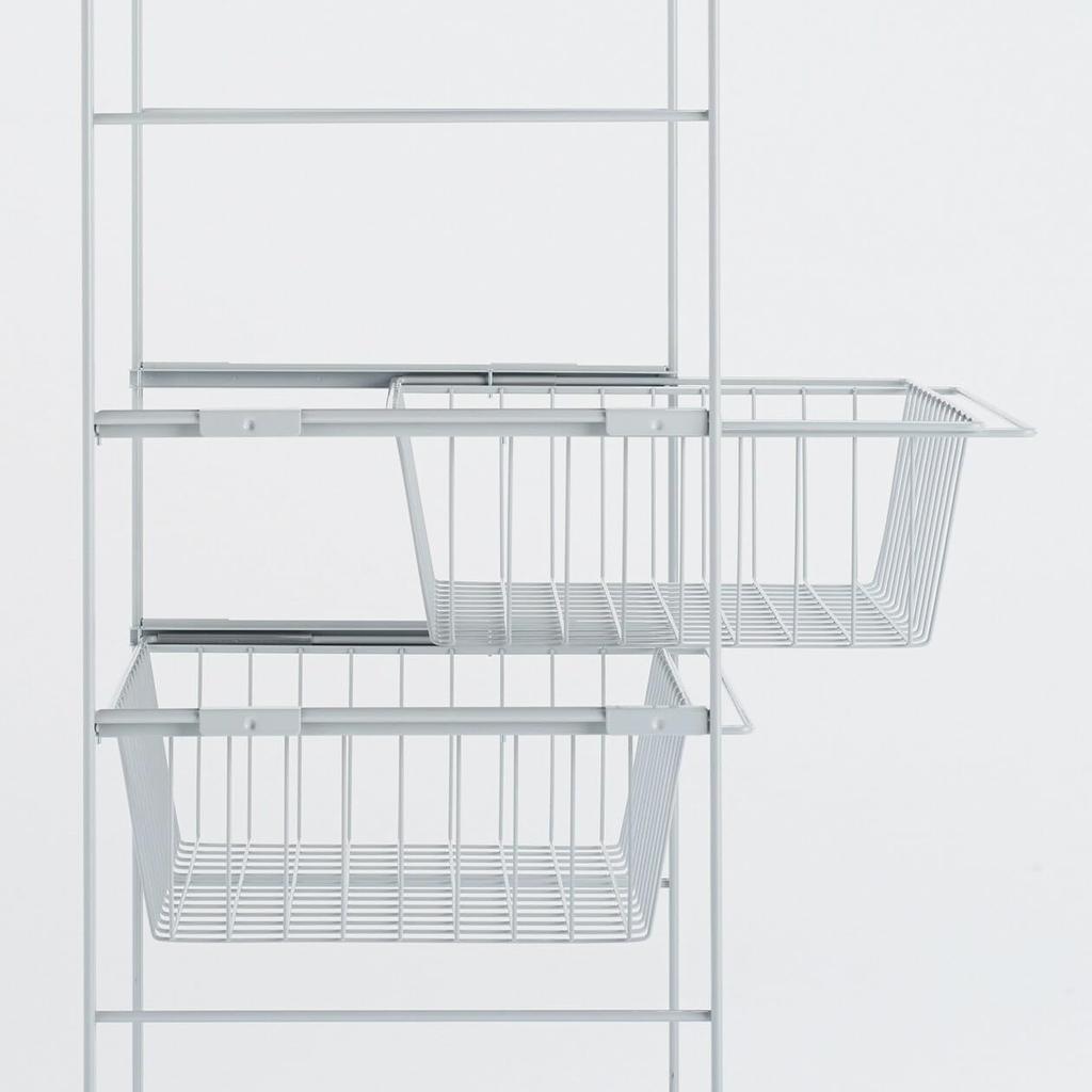 MUJI Стальной блок проволочный серый для ширины 84 см Тип KEB40A9S Полка/Дополнительная корзина/Подсветка