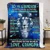 Love Blanket Grandson Plush Blanket Soft Comfortable All Seasons Perfect Sofa Office Naps Outdoor Travel Makes Great Gift