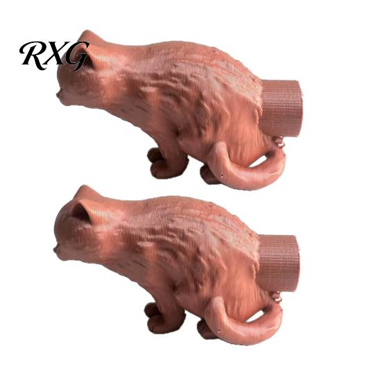 Fun Toothpaste Dispenser for Kids 3D Printed Cat Cap, Funny Vomiting Topper, Decorative Tube Squeezer Creative Adults Bathroom Accessory Unique Gifts