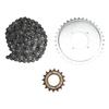 114 Link Drive Chain 410 Sprocket 16 Tooth Sprocket Kit Chain Sprocket Kit for Scooters Bikes