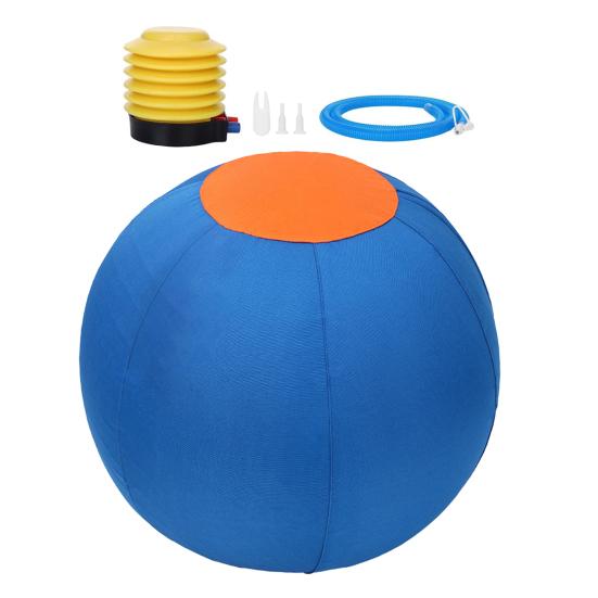 Herding Ball for Dogs Calming Ball with Cover Handle Inflatable Training Ball for Large Breeds Small Medium Dogs Active Play Exercise