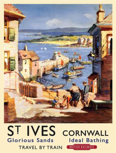 Mfoever St IVES Корнуолл Ретро Металлическая Алюминиевая Настенная Табличка Винтажный Стиль Подарок Алюминий
