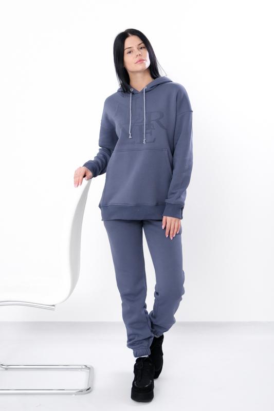 Женский уютный зимний спортивный костюм – Худи оверсайз и джоггеры с практичными карманами, теплый и прочный, зимний, 3400-025-33 HC