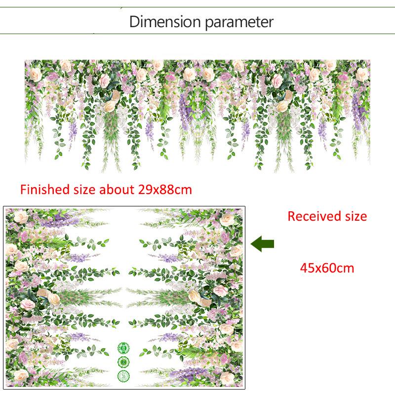 Настенные наклейки для гостиной спальни минималистичные плинтусы цветы розы растения креативная линия талии фоновые картины настенное искусство домашний декор