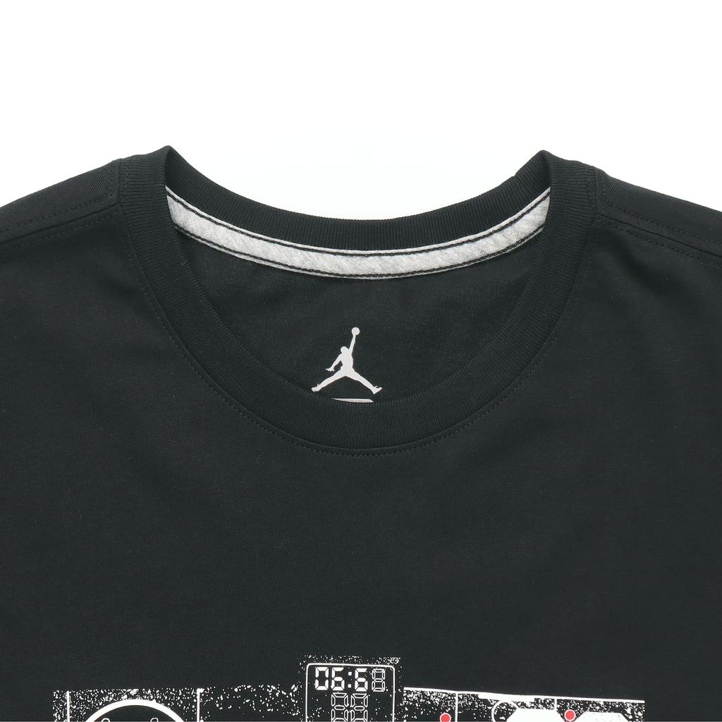 Jordan Футболка с коротким рукавом и круглым вырезом Last Shot AJ14, мужские топы, черные BQ2556-010
