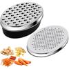 Терка для сыра с контейнером Многофункциональная из нержавеющей стали Слайсер Резак для картофеля, огурца, моркови, лука, лимона, имбиря Кухня