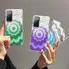 Чехол для Samsung Galaxy S20 FE Радужный Градиентный Цветочный Прозрачный Чехол, Ударопрочный Защита Объектива Камеры