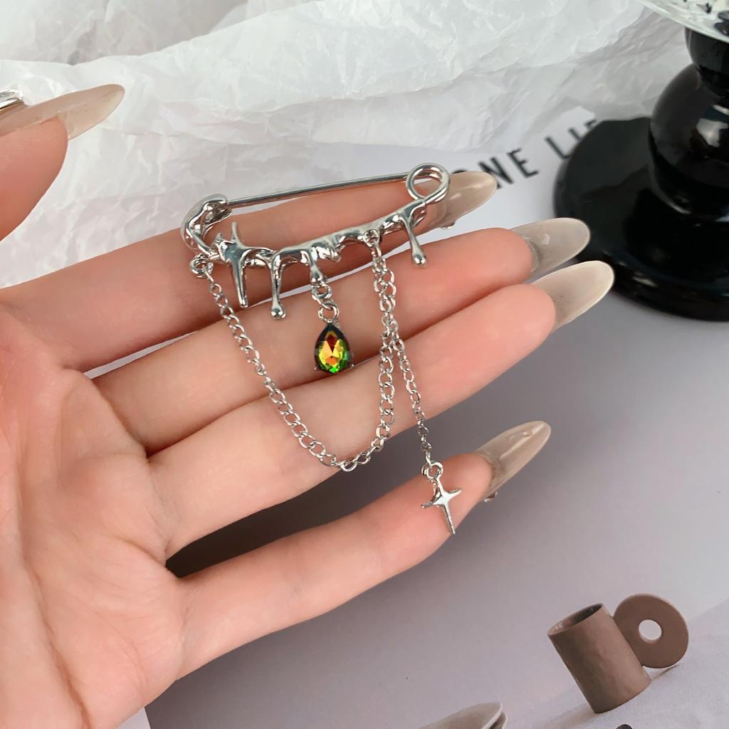 Personalized Chain Brooch, Clothing Decoration, Suit Brooch, Accessories